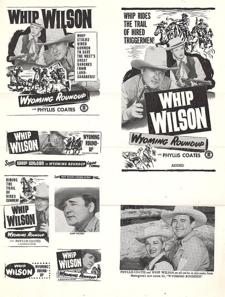 Wyoming Roundup (1952) starring Whip Wilson on DVD on DVD