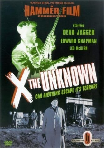 X the Unknown (1956) starring Dean Jagger on DVD on DVD