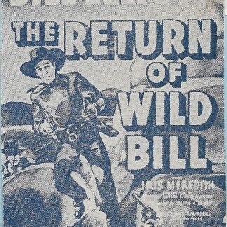 The Return of Wild Bill (1940) starring Bill Elliott on DVD