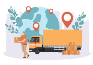 Truck with Shipping Services